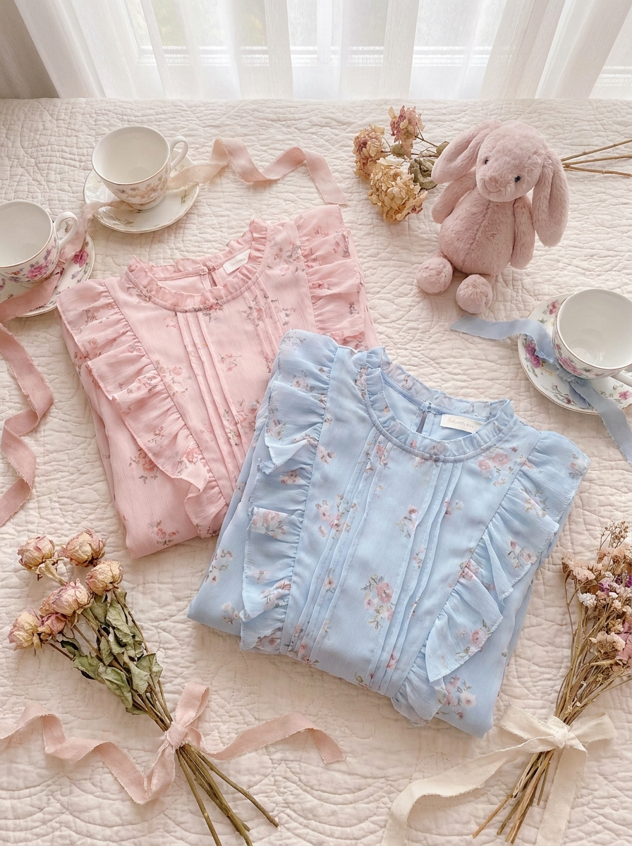 Pastel girls clothing collection